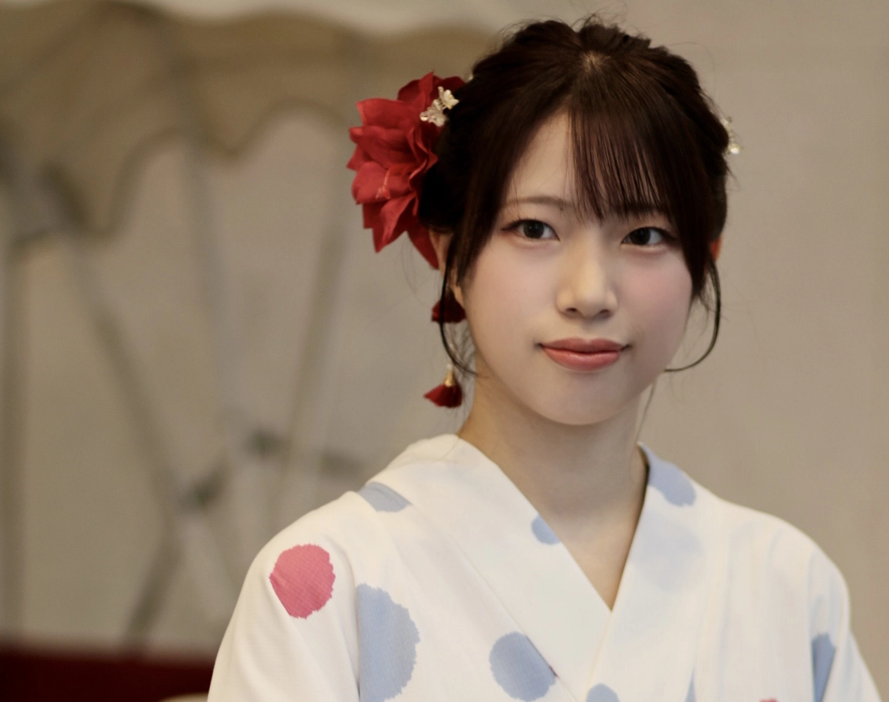 淡い色の浴衣