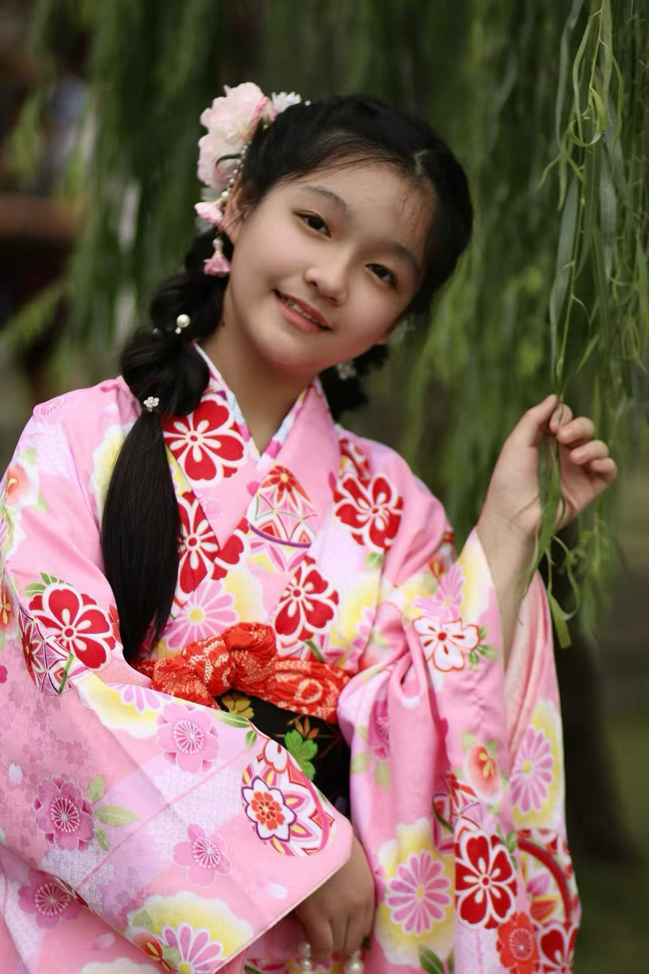 子供着物の半身姿