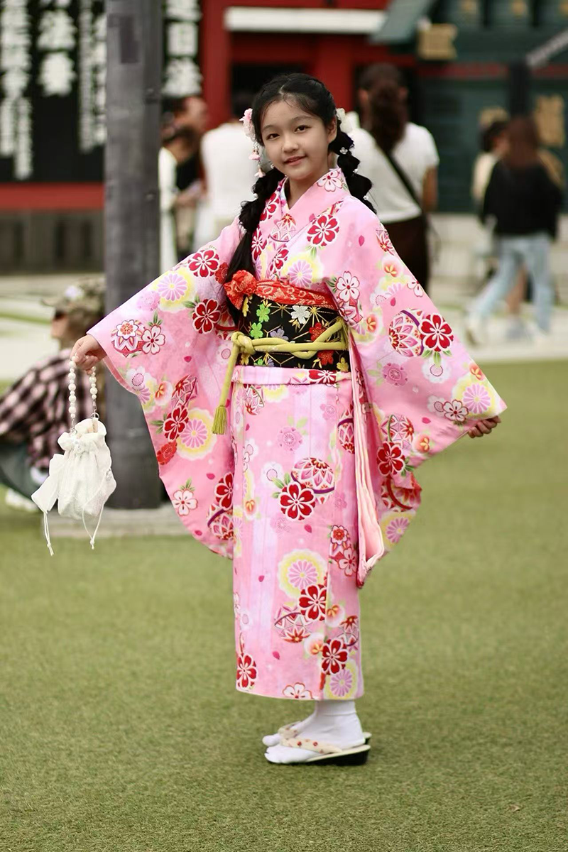 子供着物の胸元